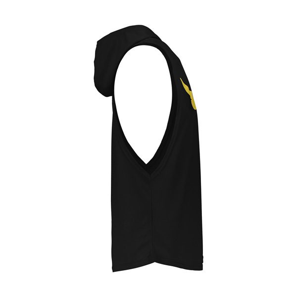 نیم رخ رکابی کلاه دار بدنسازی آندر آرمور مدل راک KACH مشکی نیم رخ رکابی کلاه دار بدنسازی آندر آرمور مدل راک KACH مشکی