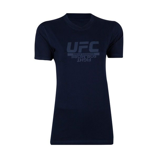 تیشرت ورزشی زنانه ریباک UFC مدل MuB-189 سرمه‌ای