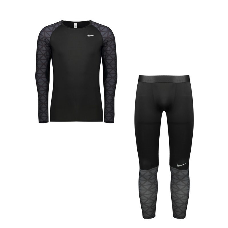 ‫ست لگ و استرج ورزشی مردانه نایک مدل 0926 Pro Sport LZ مشکی