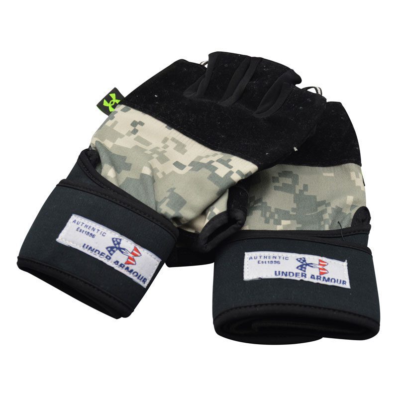 دستکش بدنسازی آندر آرمور مدل GDS-140 چریکی FREE SIZE