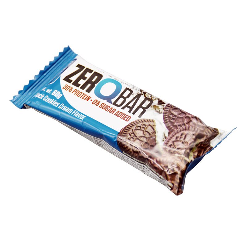 شکلات پروتئین بار کوامترکس مدل ZERO BAR کوکی کرمی 60گرمی