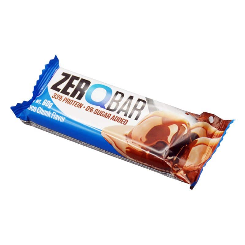 شکلات پروتئین بار کوامترکس مدل ZERO BAR شکلاتی 60گرمی