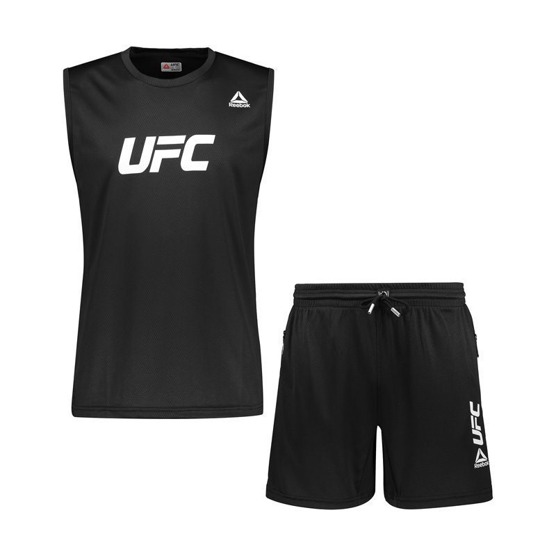 ست رکابی و شلوارک ورزشی مردانه ریباک مدل DS-UFC 3080 مشکی