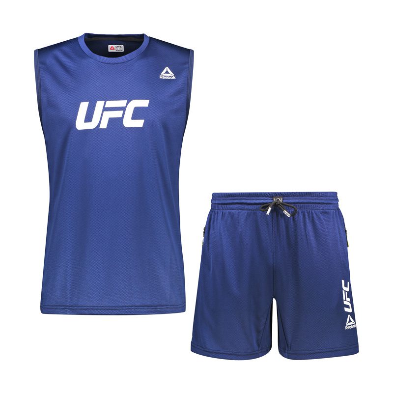 ست رکابی و شلوارک ورزشی مردانه ریباک مدل DS-UFC 3080 آبی