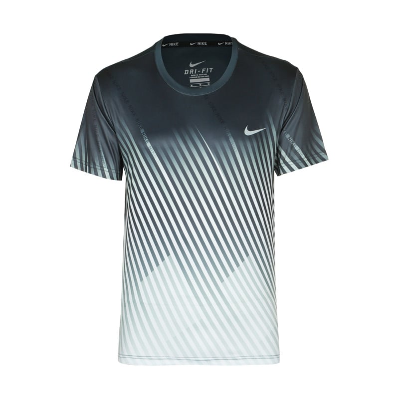 تیشرت ورزشی مردانه نایک مدل Dri Fit-1644 طوسی تیره