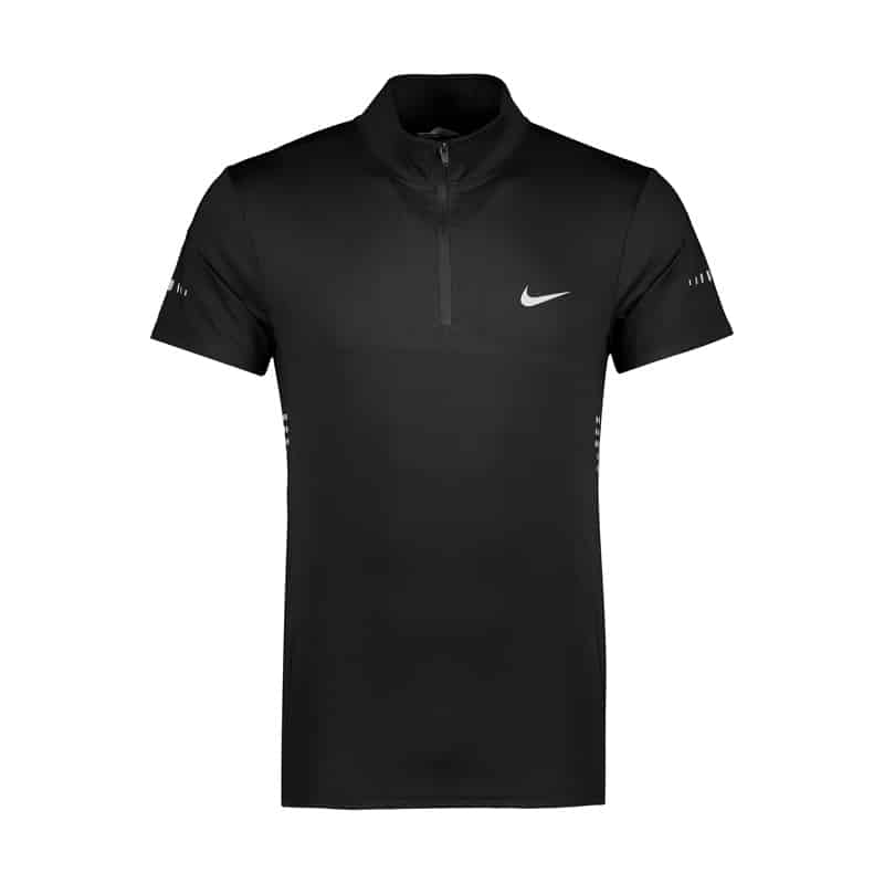 تیشرت استرج ورزشی مردانه نایک مدل نیم زیپ Dri Fit-555 مشکی