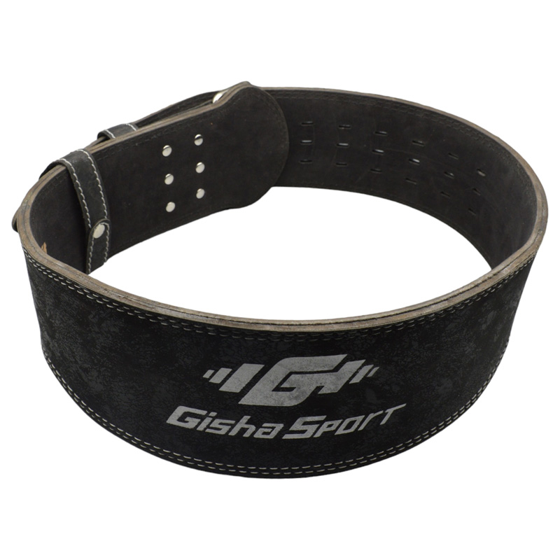 کمربند سوپر پاورلیفتینگ و بدنسازی G Wear عرض سگک 10cm مدل ELM- 403A560 مشکی سگکی