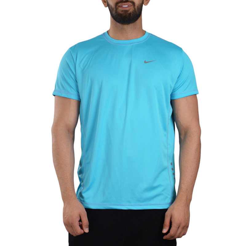 تیشرت ورزشی مردانه نایک مدل VHD-DRI FIT-3C287 آبی روشن