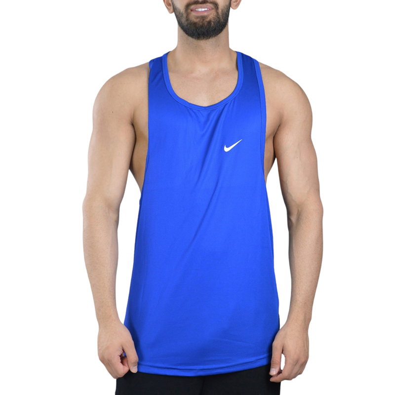 رکابی بدنسازی مردانه نایک مدل VHD-DRI FIT-3C302 آبی