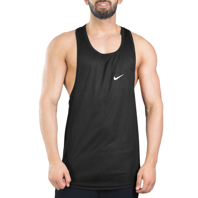 رکابی بدنسازی مردانه نایک مدل VHD-DRI FIT-3C302 مشکی