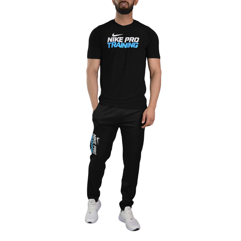 ست تیشرت و شلوار ورزشی مردانه نایک مدل TKS-3B262 مشکی