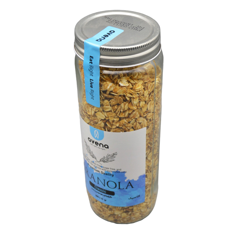 گرانولا شیشه ای اونا طعم جو دوسر و عسل ۳۸۰ گرمی بدون گلوتن سه رخ گرانولا شیشه ای اونا طعم جو دوسر و عسل ۳۸۰ گرمی بدون گلوتن سه رخ