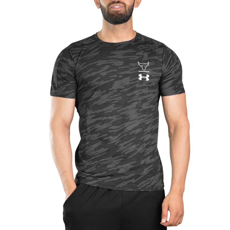 تیشرت ورزشی مردانه آندر آرمور مدل Rock-Heat Gear-U2201 مشکی