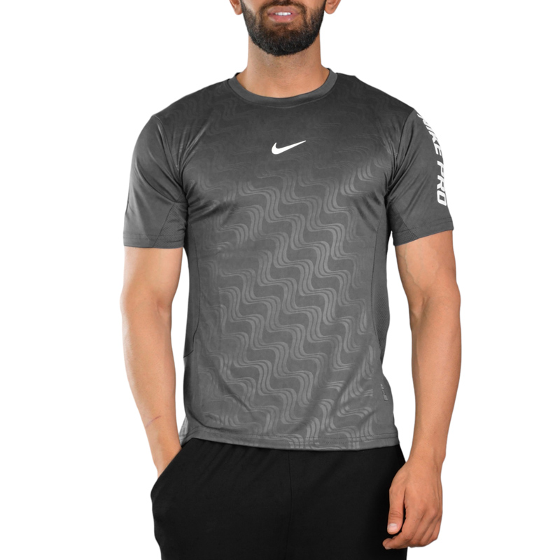 تیشرت ورزشی مردانه نایک مدل Dri Fit-7025 طوسی