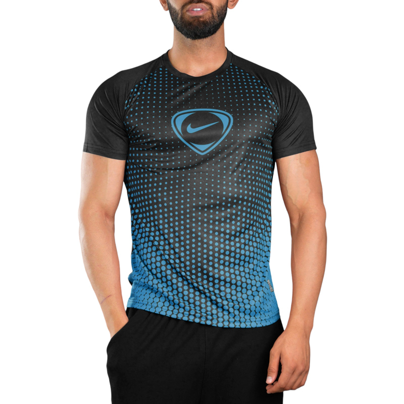 تیشرت ورزشی مردانه نایک مدل Dri Fit-7017 آبی