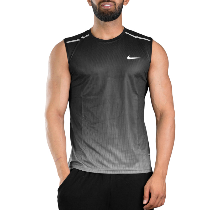 رکابی ورزشی مردانه نایک مدل Dri Fit-V6987 مشکی طوسی