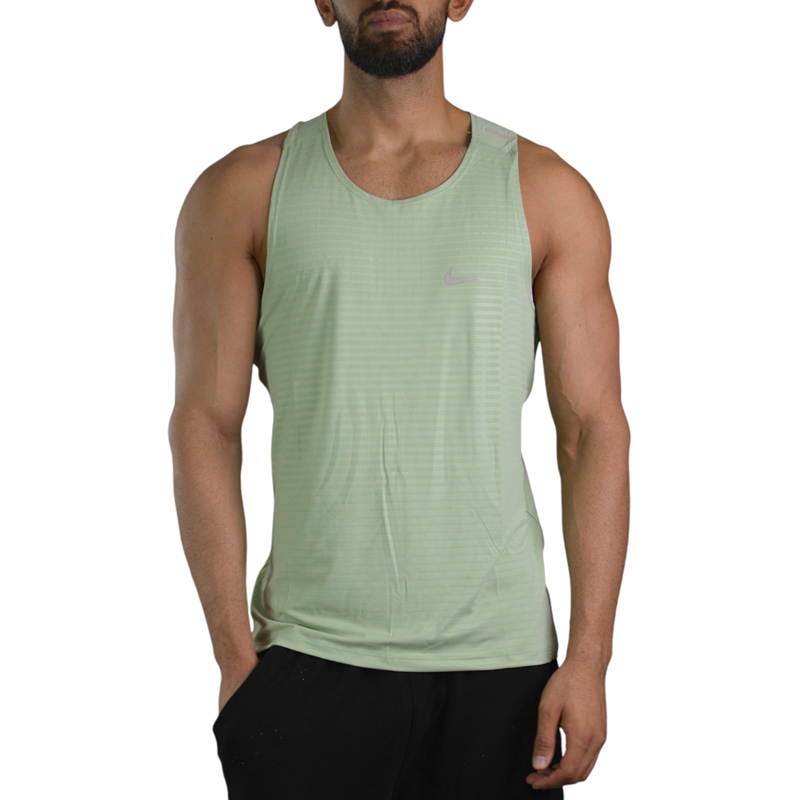 رکابی ورزشی مردانه نایک مدل Dri Fit-296 سبز پسته ای