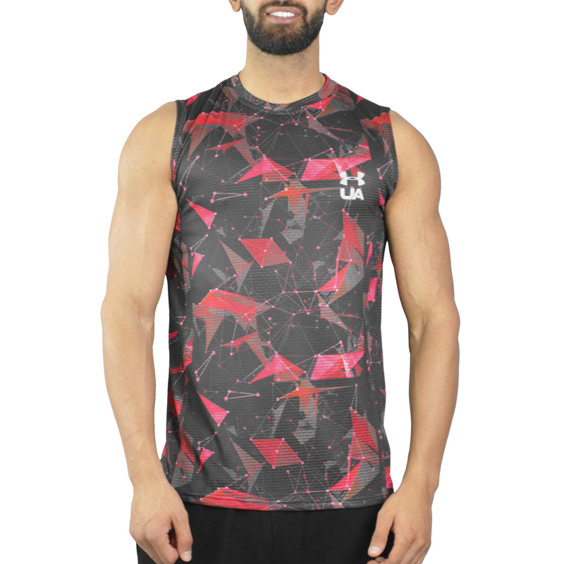 رکابی ورزشی مردانه آندر آرمور مدل GMS-Heat Gear-3G1297 قرمز