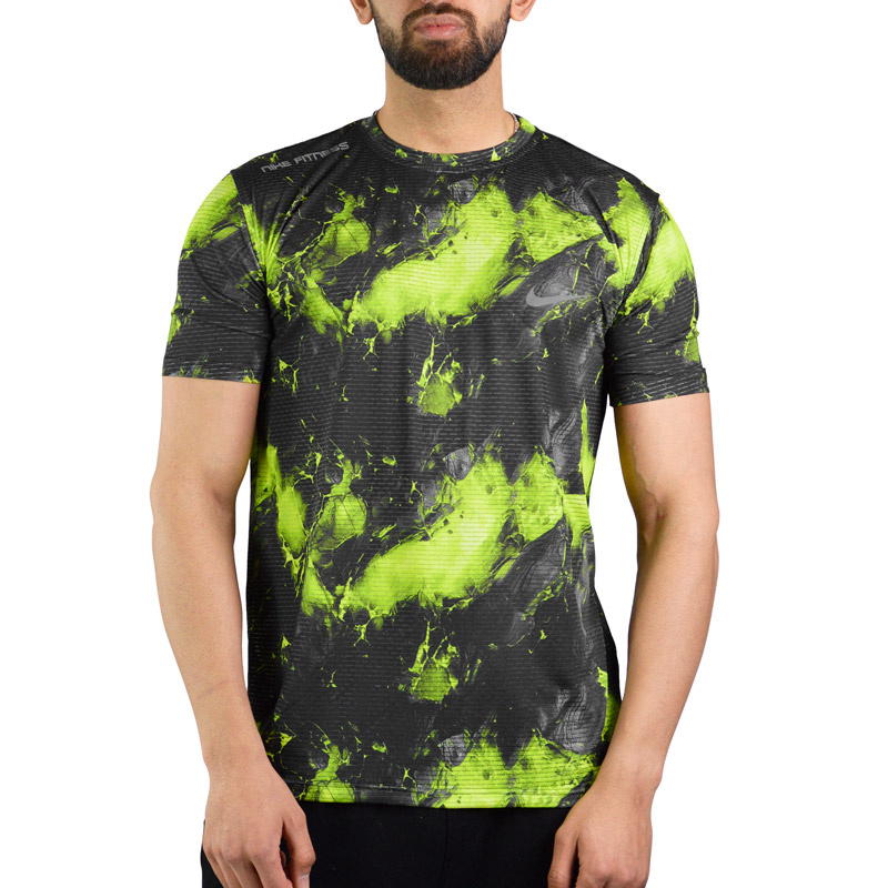 تیشرت ورزشی مردانه نایک مدل GMS-DRI FIT-350 فسفری