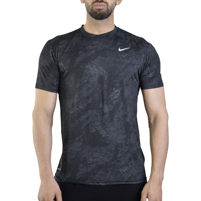 تیشرت ورزشی مردانه نایک مدل CD-Dri Fit-006 طوسی تیره