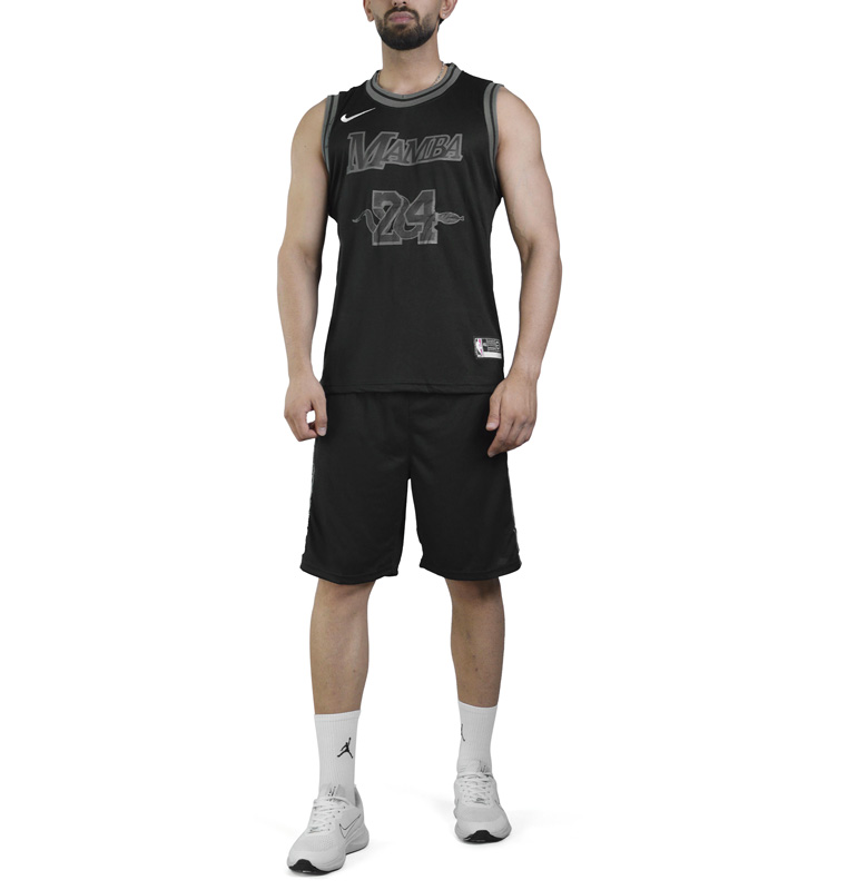 ست رکابی و شلوارک بسکتبالی مردانه نایک مدل Mamba-Dri Fit-06100 مشکی