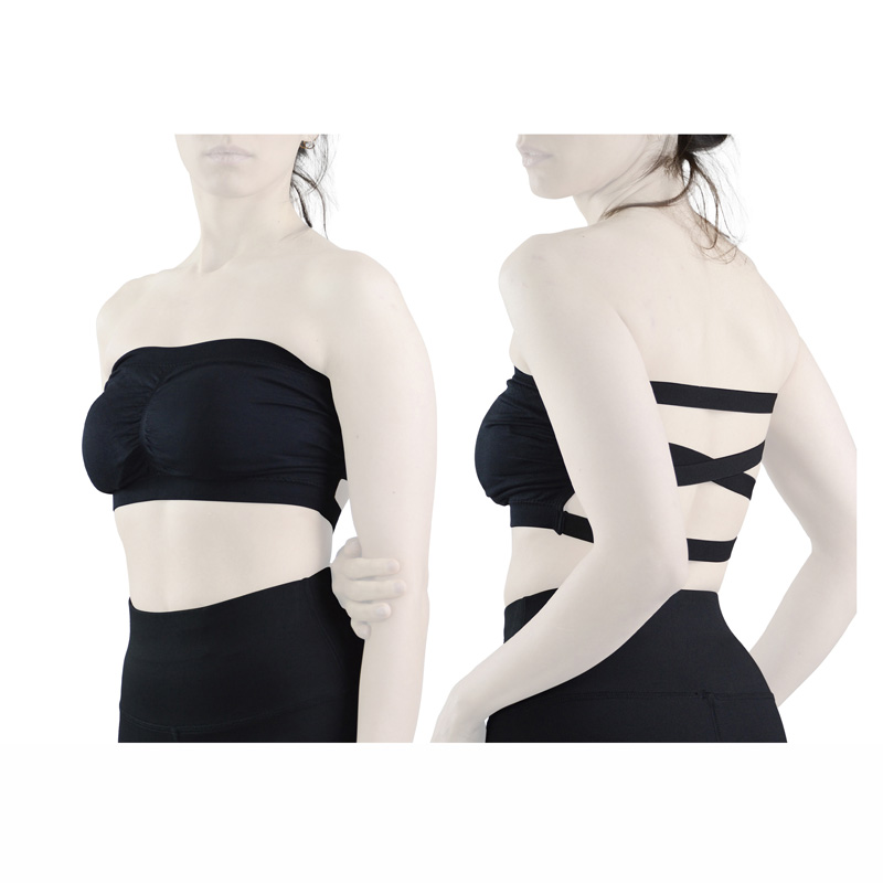 دکلته ورزشی زنانه مدل 4C0428 مشکی