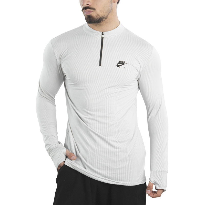 استرج نیم زیپ ورزشی مردانه نایک مدل VHD-Dri Fit-4K0978 سفید