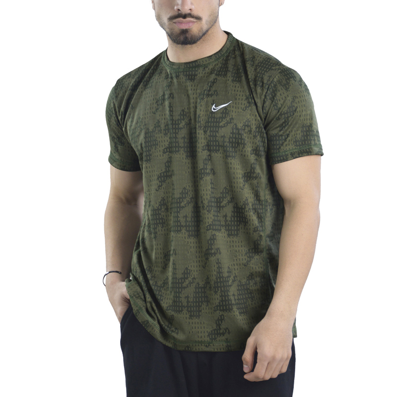 تیشرت ورزشی مردانه نایک مدل VHD-Dri Fit-4K0983 یشمی