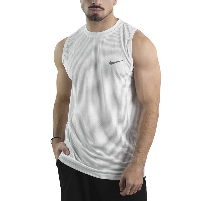 رکابی ورزشی مردانه نایک مدل GMS-Dri Fit-4K0938 سفید